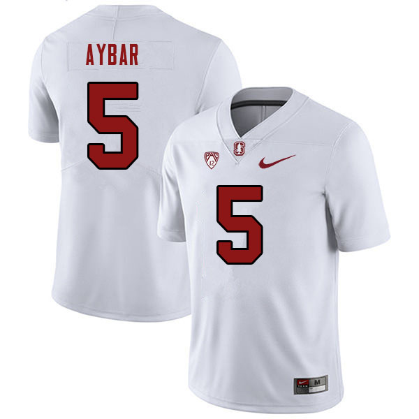 Men #5 Wilfredo Aybar Stanford Cardinal College 2023 Football Stitched Jerseys Sale-White - Click Image to Close